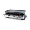 Swissmar Stelvio 8 Person Brushed Stainless Steel Raclette with Reversible Cast Aluminum Grill Plate KF-77080